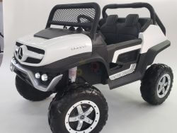 kidsvip mercedes unimog 24v ride on truck kids and toddlers white 30 63 Mercedes Spare Parts