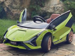 lamborghin kids and toddlers ride on sport sian car 12v leather ruber kidsvip green 2 56 Lamborghini - Parts